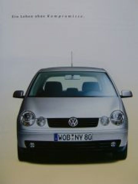 VW Polo Typ 6N Prospekt September 2001 +Preisliste