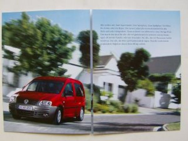 VW Caddy Life Testaktion Prospekt A5 Format Mai 2004