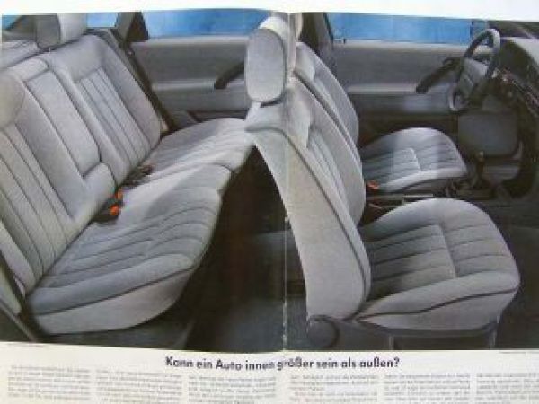 VW Passat Limousine & Variant Typ 35i Beilage Vorstellung