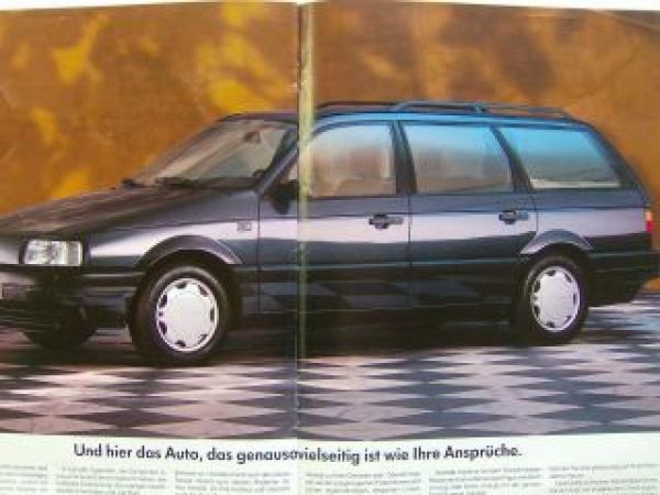 VW Passat Limousine & Variant Typ 35i Beilage Vorstellung