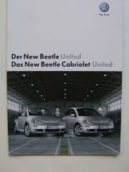 VW New Beetle +Cabriolet United Prospekt November 2007