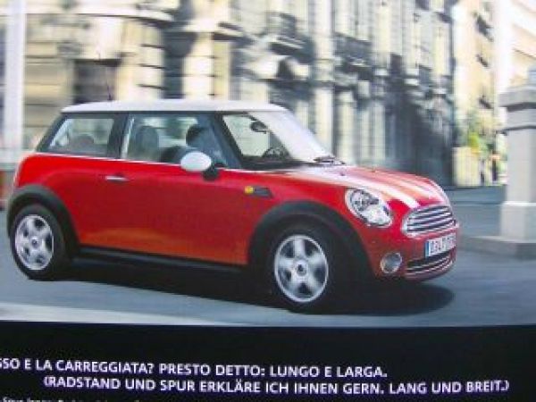 BMW Mini. Cabrio. Clubman. Prospekt September 2009 NEU
