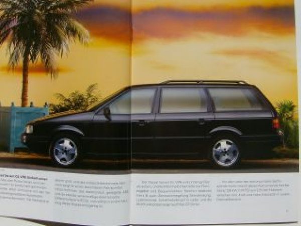 VW Passat Limousine + Variant VR6 Prospekt Typ35i Mai 1991