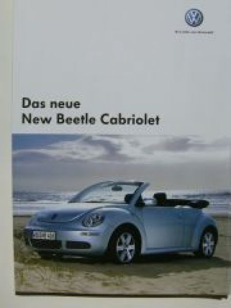 VW New Beetle Cabriolet Prospekt Typ 1Y7 Juni 2005
