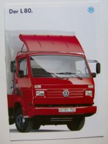 VW L80 Fahrgestell Koffer Prospekt Januar 1995 NEU