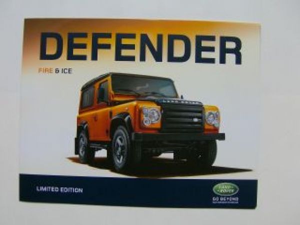 Land Rover Defender Fire & Ice Limited Edition Prospekt 2009