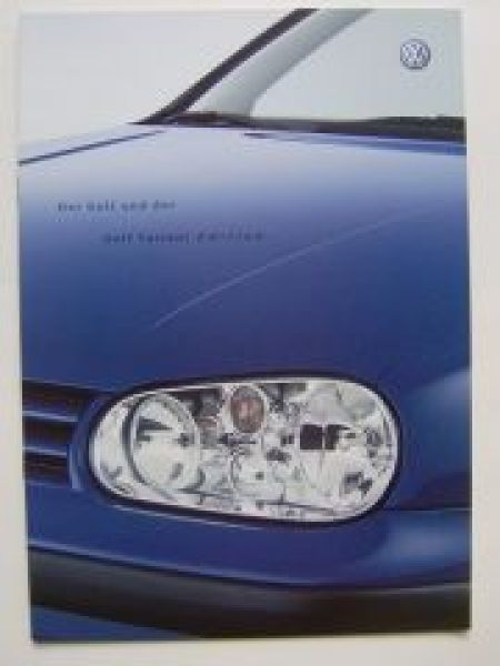 VW Golf4 und Variant Edition Prospekt März 2001 1J1 1J5