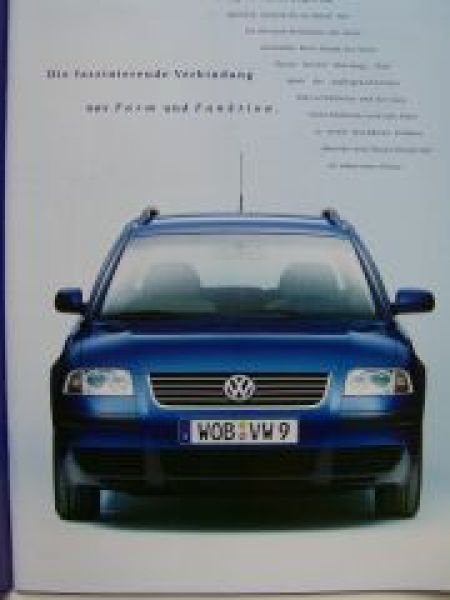 VW Passat Variant Facelift 3B6 Prospekt September 2000 NEU