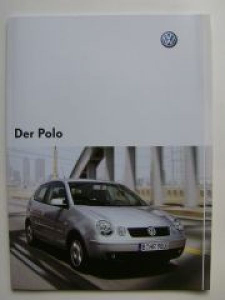 VW Polo Prospekt 9N1 Dezember 2002 NEU