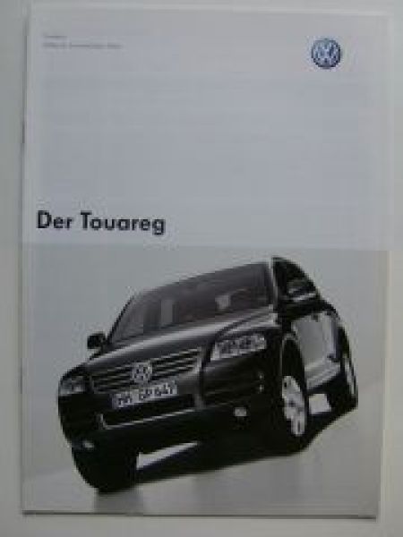 VW Preisliste Touareg Dezember 2003 7LA NEU