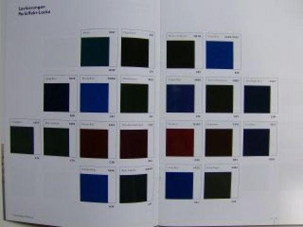 VW Lacke, Sitzbezüge & Dekore Modelljahr 2008 Prospekt intern