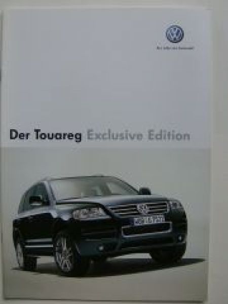 VW Touareg Exclusive Edition Prospekt März 2006 7LA