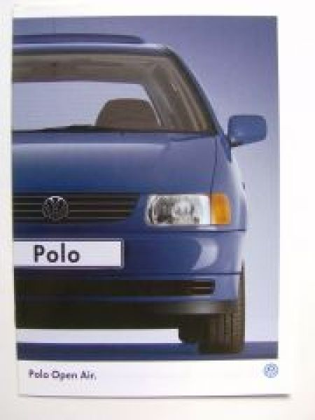 VW Polo 6N1 Open Air Dänemark Prospekt Januar 1998 NEU