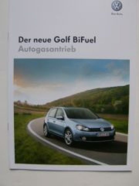 VW Golf6 BiFuel Autogasantrieb Prospekt März 2009
