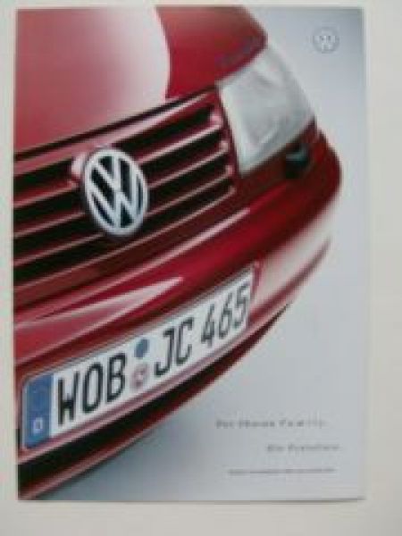 VW Preisliste Sharan Family November 1999 7M8