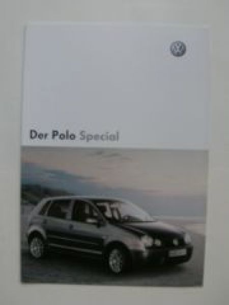 VW Polo Special Prospekt Januar 2004 9N1 NEU
