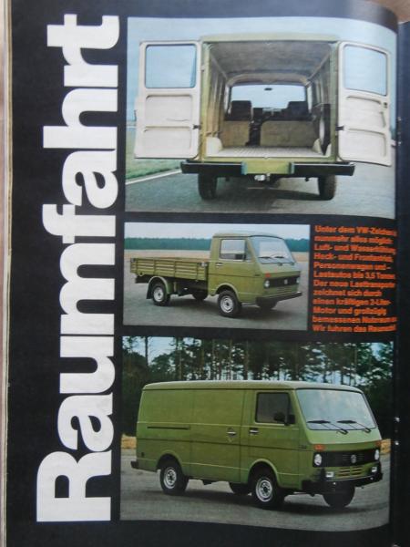 Gute Fahrt 6/1975 VW Polo mit 40PS, VW Käfer 1200,Scirocco Methanol Versuchswagen,VW LT,