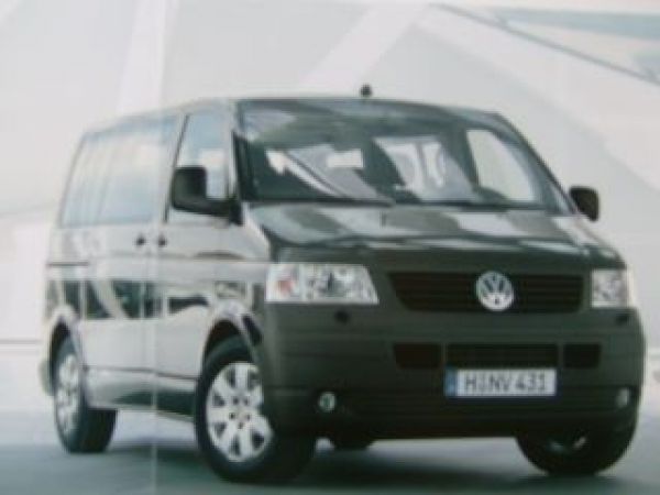 VW T5 Transporter Shuttle Prospekt Dezember 2003