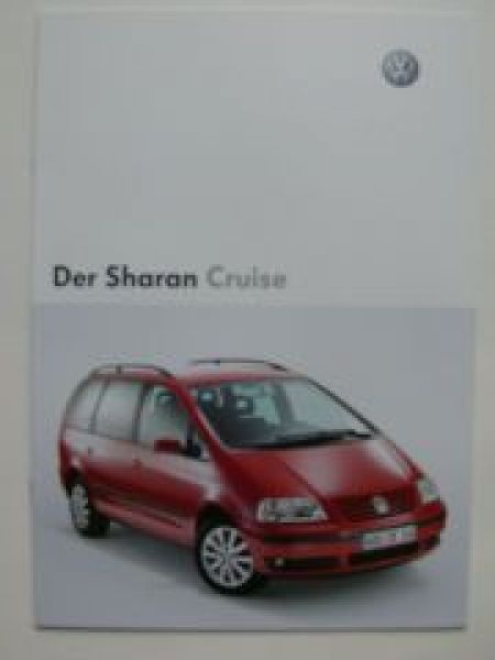 VW Sharan Cruise Prospekt Mai 2003 NEU 7M6 7M9
