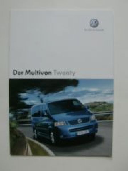 VW Multivan T5 Twenty Prospekt 7HM 7HF +T3 April 2005 NEU