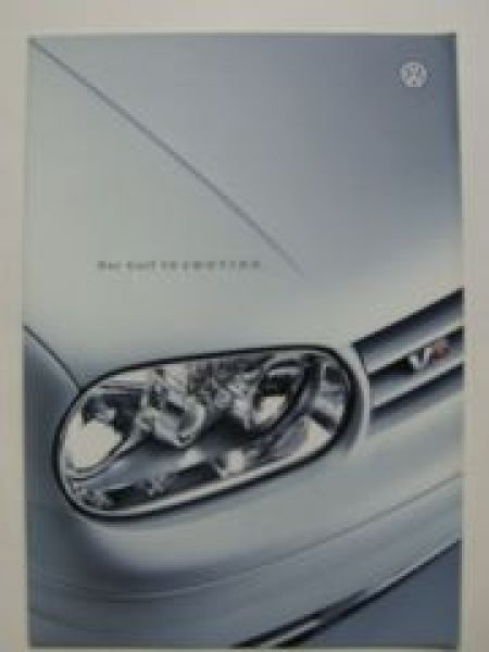 VW Golf4 V6 4Motion Prospekt Juli 1999 1J1