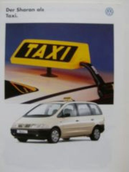VW Sharan Taxi 7M8 Prospekt März 1996 NEU