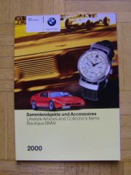 BMW Mobile Tradition Sammlerobjekte & Accessoires 2000 Prospekt