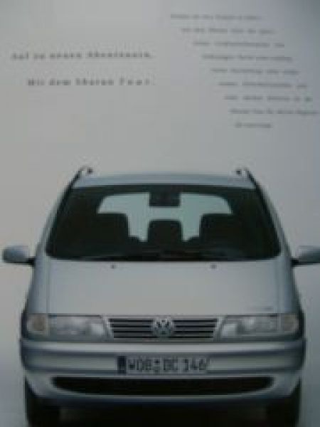 VW Sharan Tour Prospekt 7M8 Mai 1999 NEU