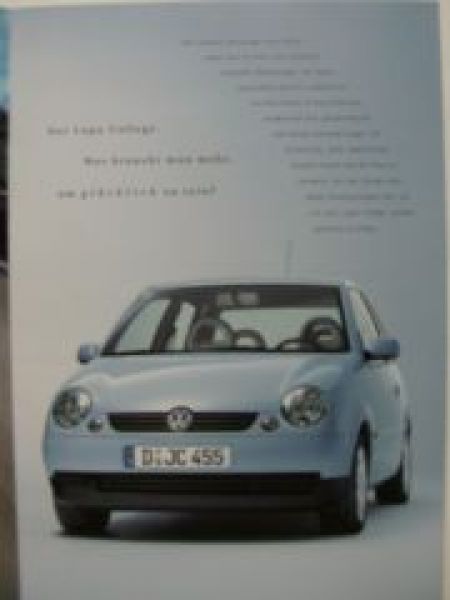 VW Lupo College 6X1 6E1 Prospekt Juni 2000 NEU