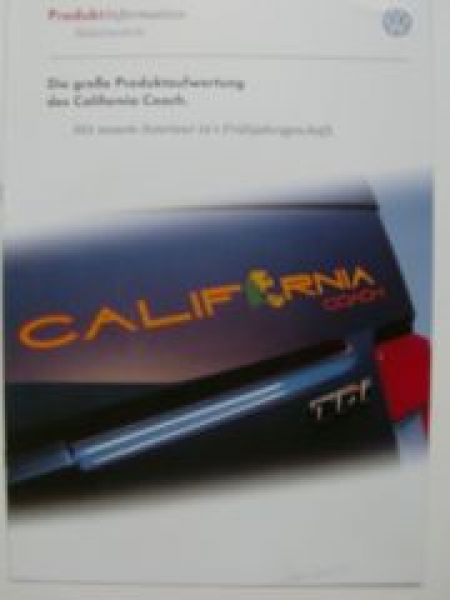 VW Produkt-Information California Coach T4 intern Prospekt 1/199