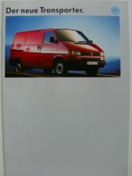 VW T4 Transporter Kombi Pritsche Prospekt November 1990