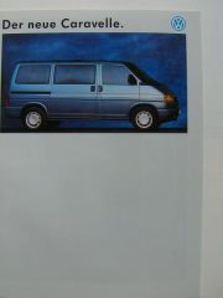 VW T4 Caravelle Prospekt Dezember 1990 NEU