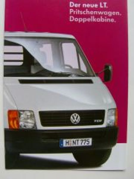 VW LT Pritschenwagen Doppelkabine Prospekt Mai 1996 NEU