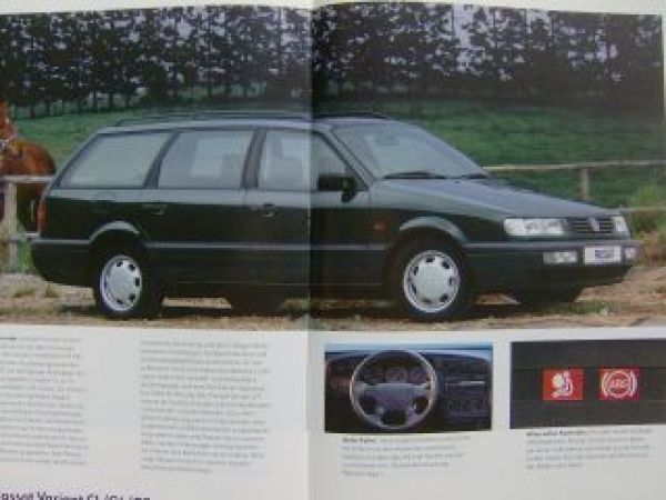 VW syncro Golf3 Passat Variant +VR6 Exclusiv Prospekt Januar 199