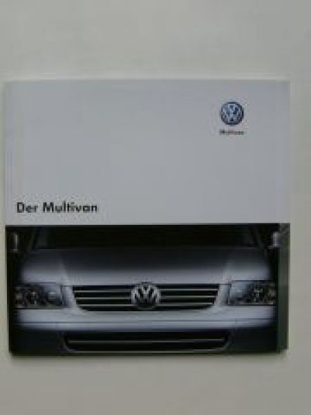 VW Multivan 7HM 7HF Prospekt Vorstellung Oktober 2004 NEU