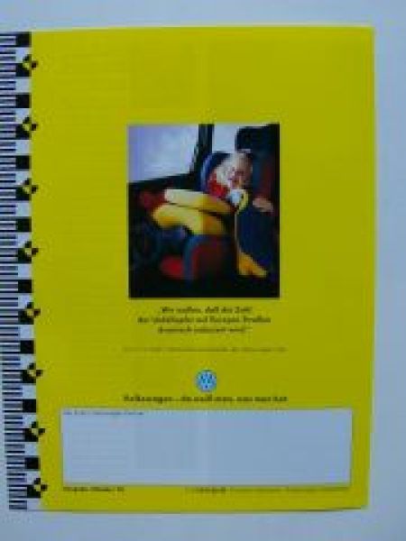 VW Sicherheitsreport Oktober 1992 NEU Prospekt