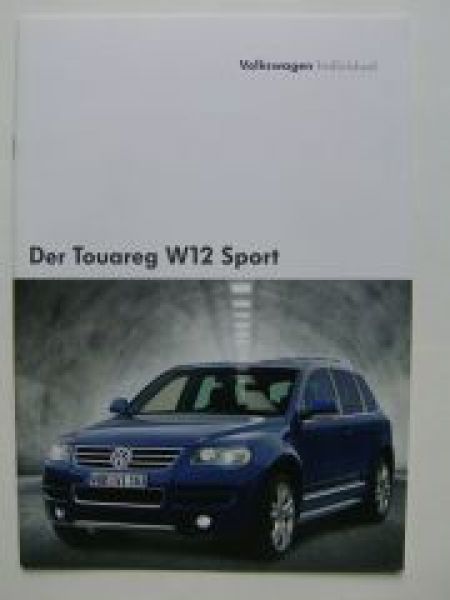 VW Touareg W12 Sport Individual Prospekt 7LA Rarität