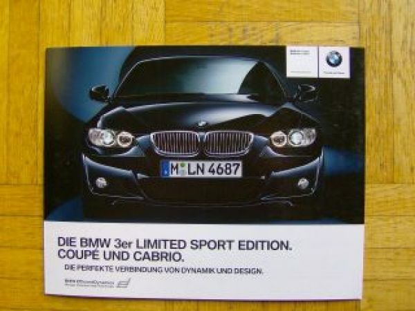 BMW 3er Coupe E92 Cabrio E93 Limited Sport Edition 2009 NEU