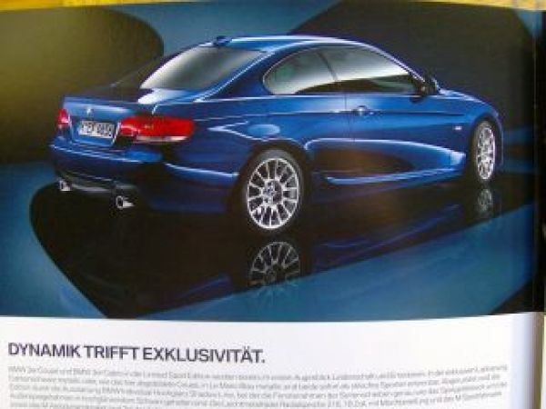 BMW 3er Coupe E92 Cabrio E93 Limited Sport Edition 2009 NEU