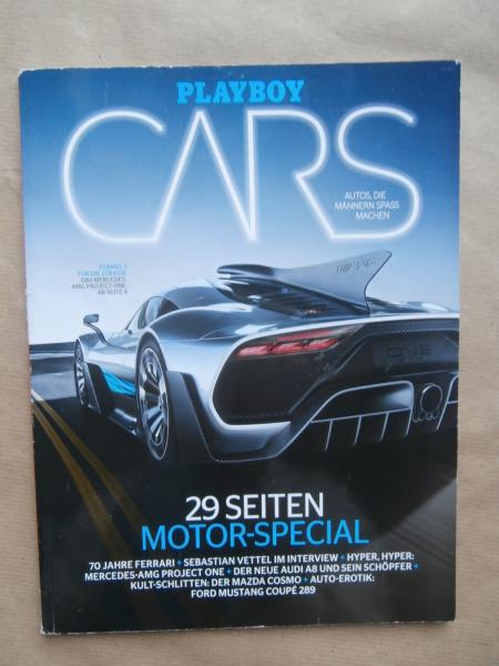 Playboy Cars Motor Special Vettel im Inteview, neue Audi A8, AMG Project One, Mazda Cosmo