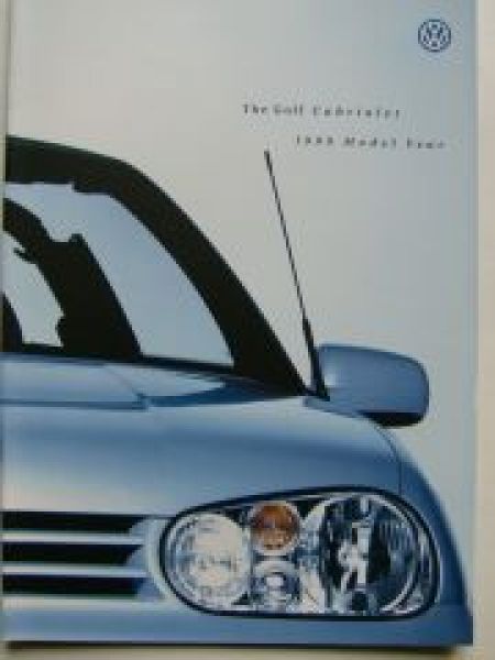 VW Golf3 Cabriolet UK England Prospekt 1E7 October 1998