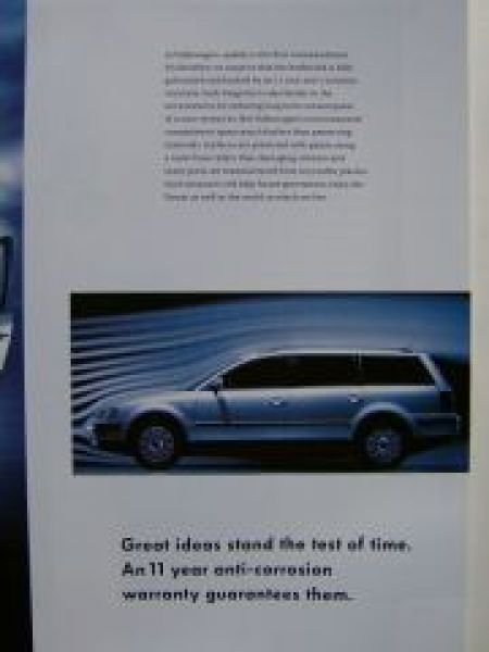 VW Passat Estate 1999 Model Year Prospekt UK 3B5
