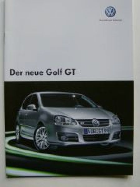 VW Golf5 GT Prospekt Februar 2006 1K1 NEU