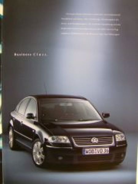 VW Passat & Variant Executive Prospekt Oktober 2001 3B3 3B6