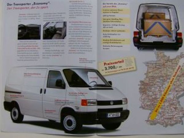 VW T4 Transporter Economy Prospekt Mai 1999 NEU