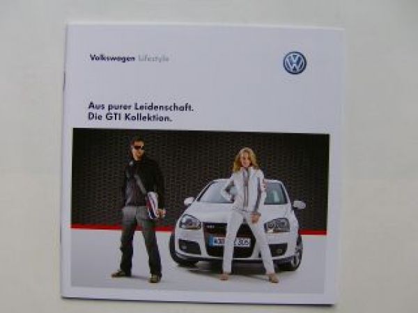 VW Lifestyle GTI Kollektion Prospekt Shirts Caps Mai 2008