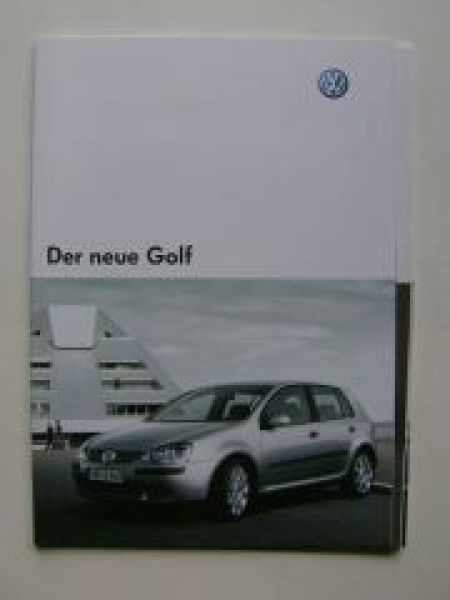 VW Golf5 Prospekt September 2003 +Sportline 1K1