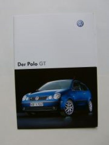 VW Polo GT Prospekt Dezember 2003 9N1 NEU
