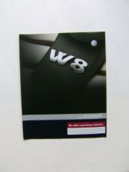 VW Preisliste Passat W8 Dezember 2002 NEU