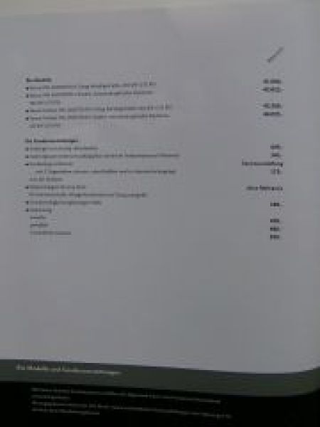 VW Preisliste Passat W8 Dezember 2002 NEU